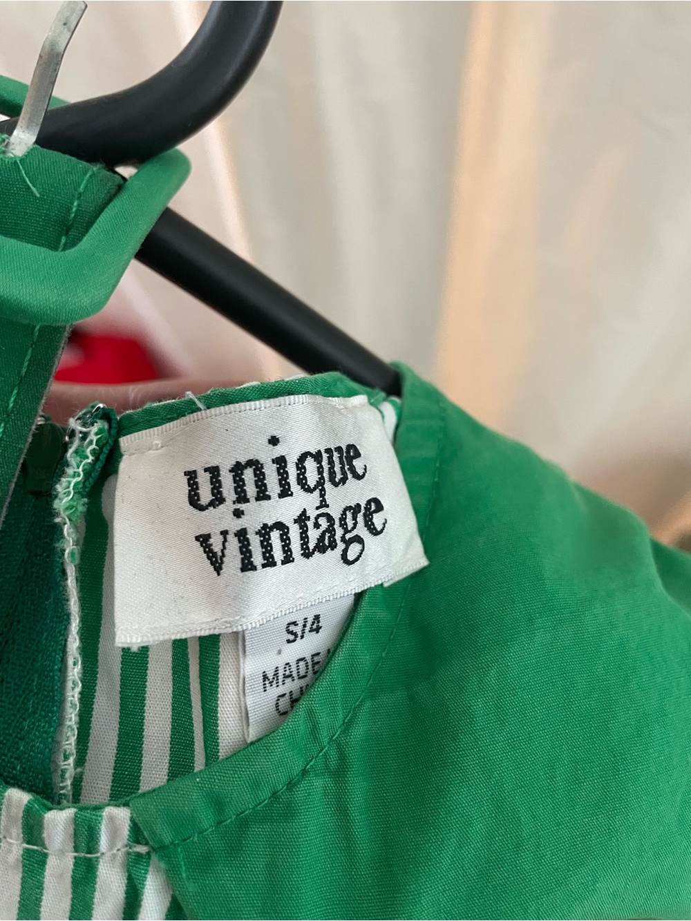 Unique Vintage Retro Dress with Belt size S - Picture 8 of 14